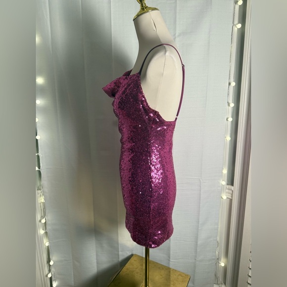 Hello Molly Pink Sequin Mini Dress - Picture 2 of 8